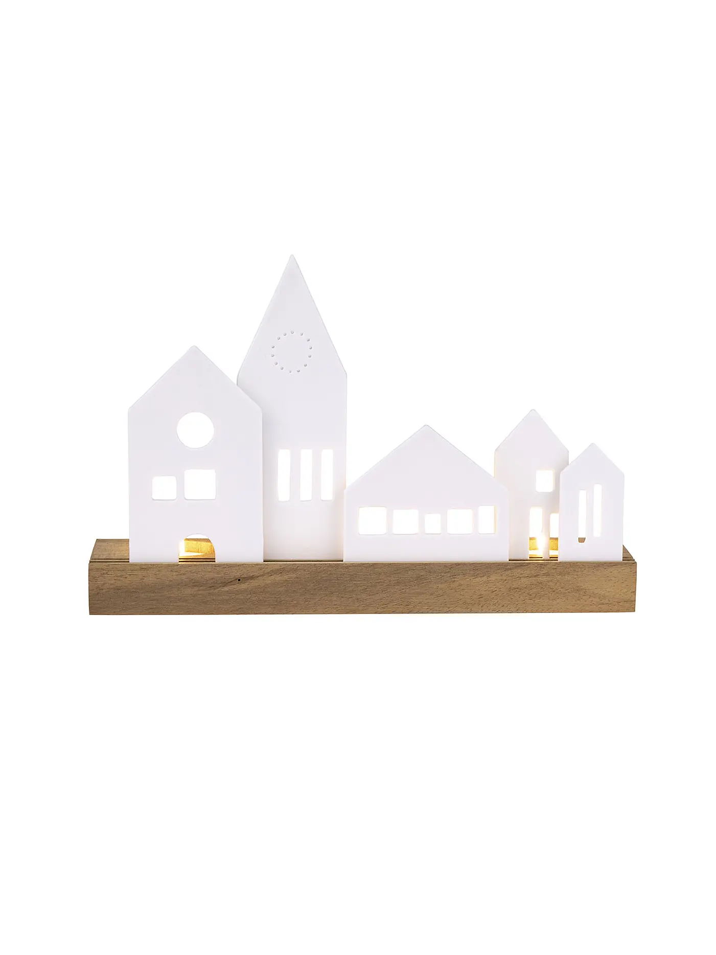 RAEDER | Xmas Lichtobjekt Stadt 25x16,5cm | 